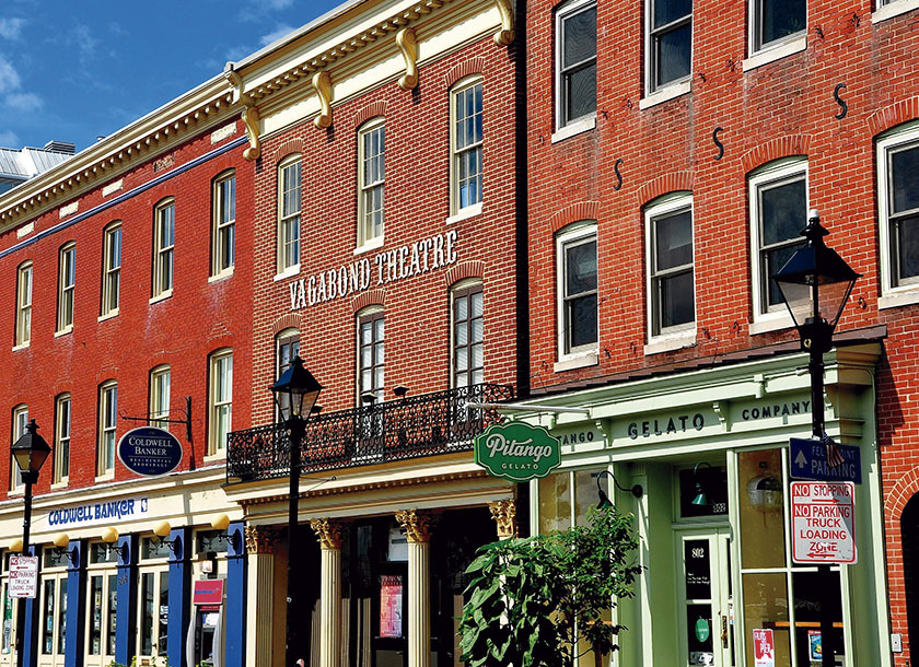 Buildings downtown Owings Mills Maryland