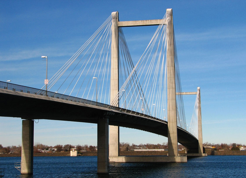 Cable bridge in Richland Washington