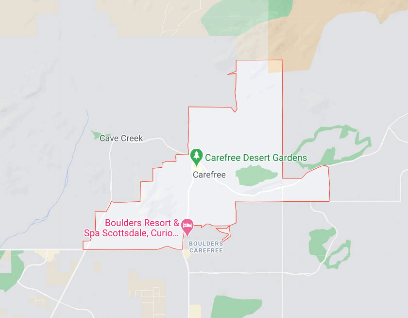 Map of Carefree Arizona