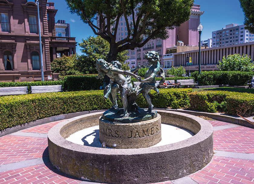 Fountain in Huntington Park California