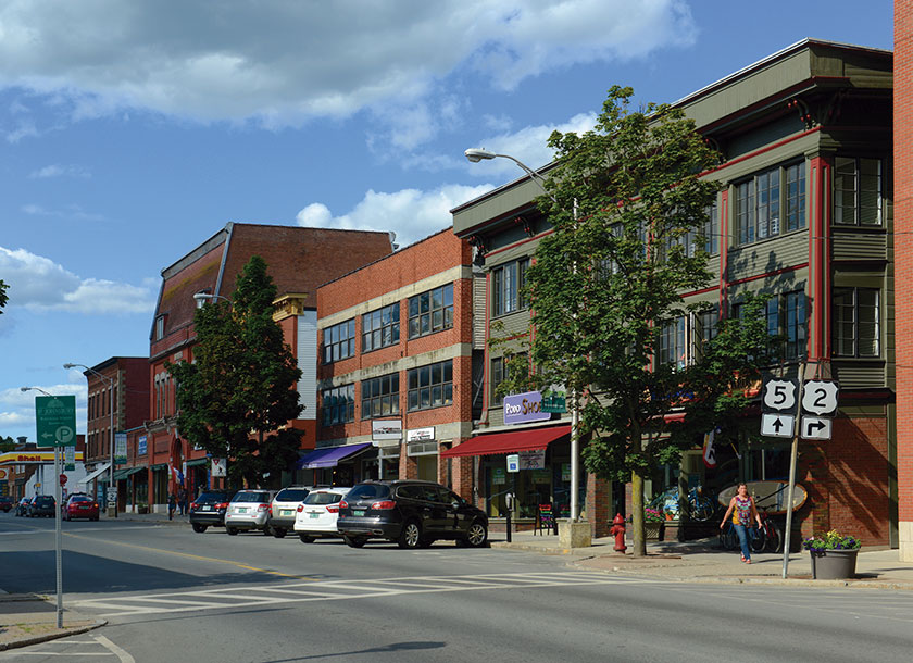 Historic Buildings in downtown Saint Johnsbury-Vermont