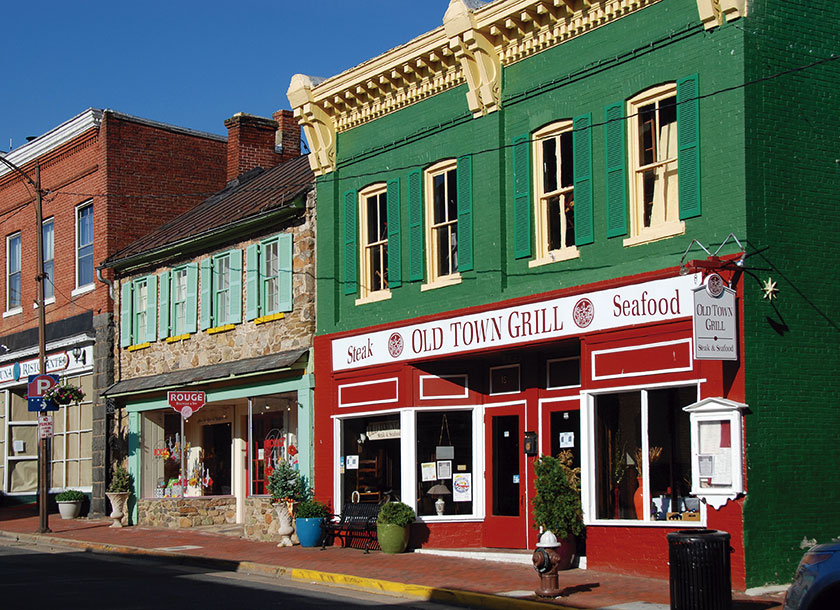 Historic district Leesburg Virginia