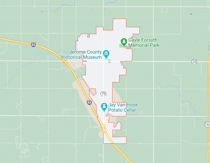 Map of Jerome Idaho