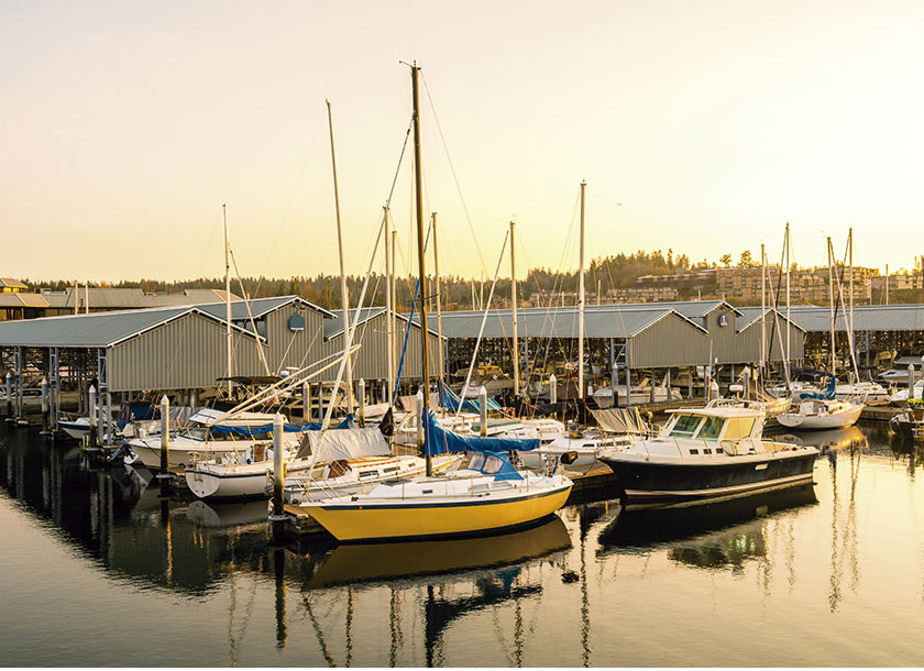 Marina view Edmonds Washington