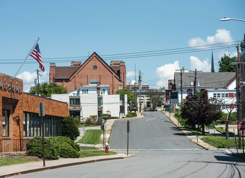 Mulberry Street in the City of Middletown New York