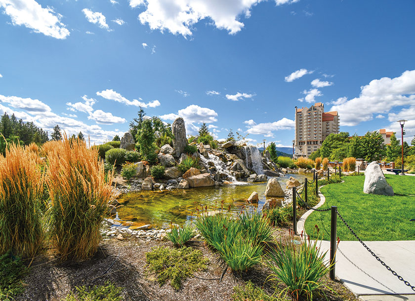 Park in downtown Garden City Idaho