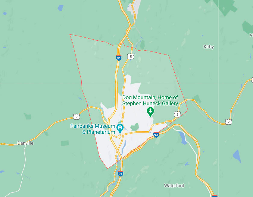 Map of Saint Johnsbury Vermont