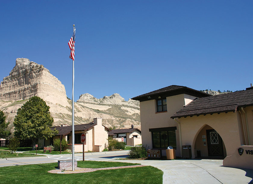 Scotts Bluff Monument Visitors in Gering Nebraska