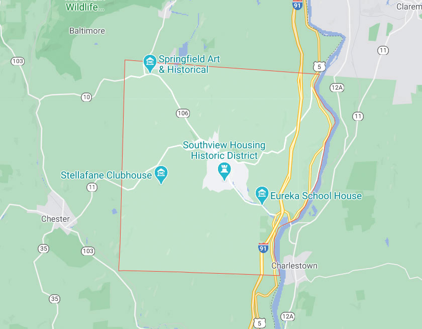 Map of Springfield Vermont