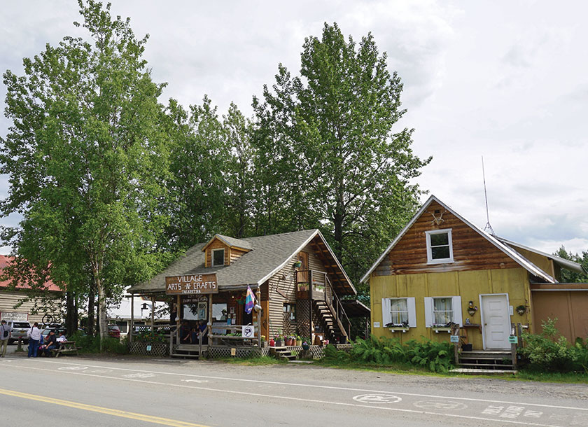Street and commerce in Skwentna Alaska