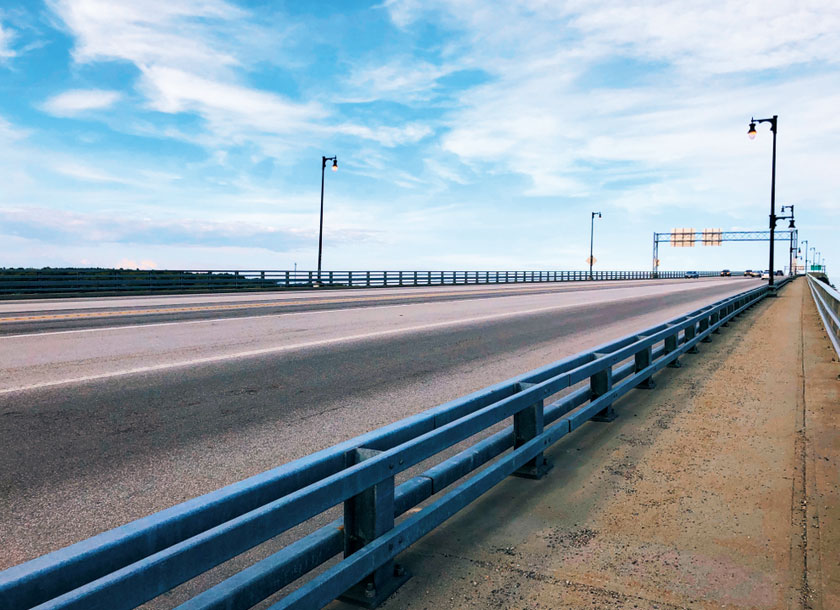 The Sagadahoc bridge in Bath Maine