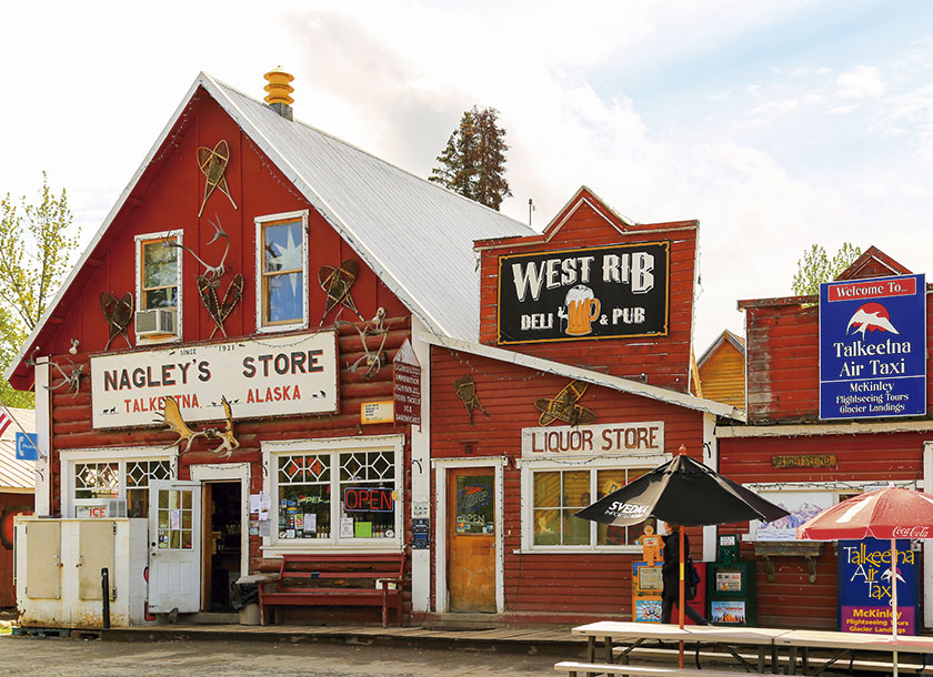 The small oldtown of Talkeetna Alaska