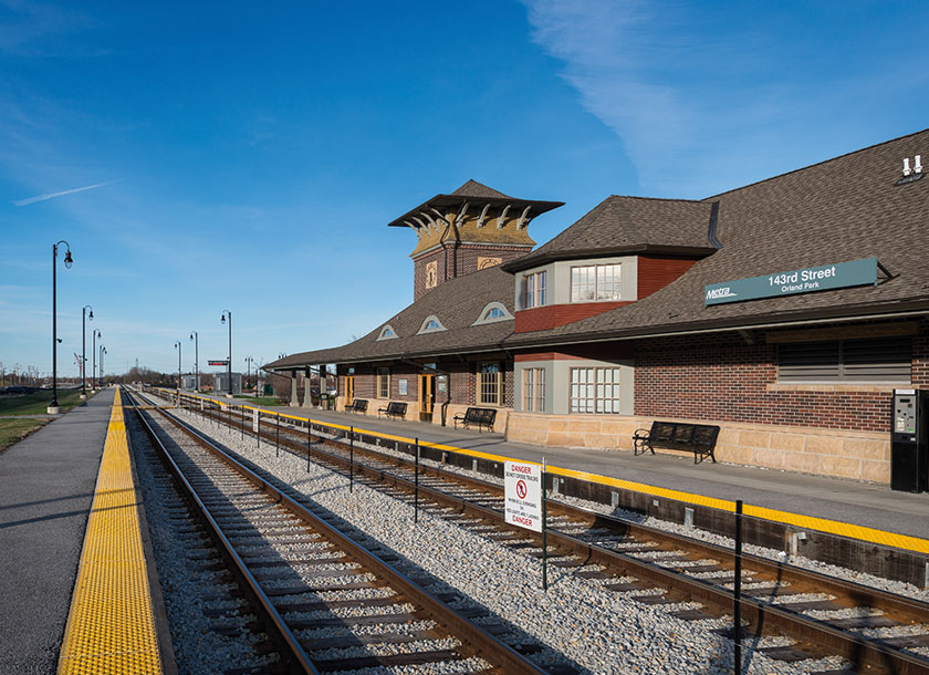 Train Depot in Orland Park Illinois