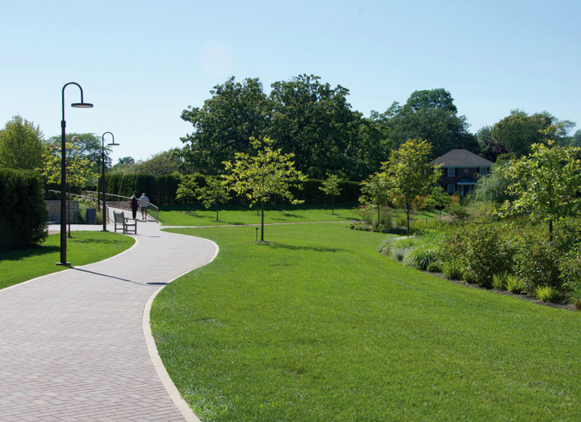 Walkways at Cantigny Park in Wheaton Illinois