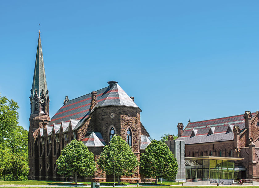 Wesleyan University Campus in Middletown Connecticut