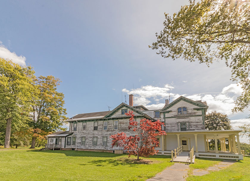 Historic house in Springside Park in Pittsfield Massachusetts