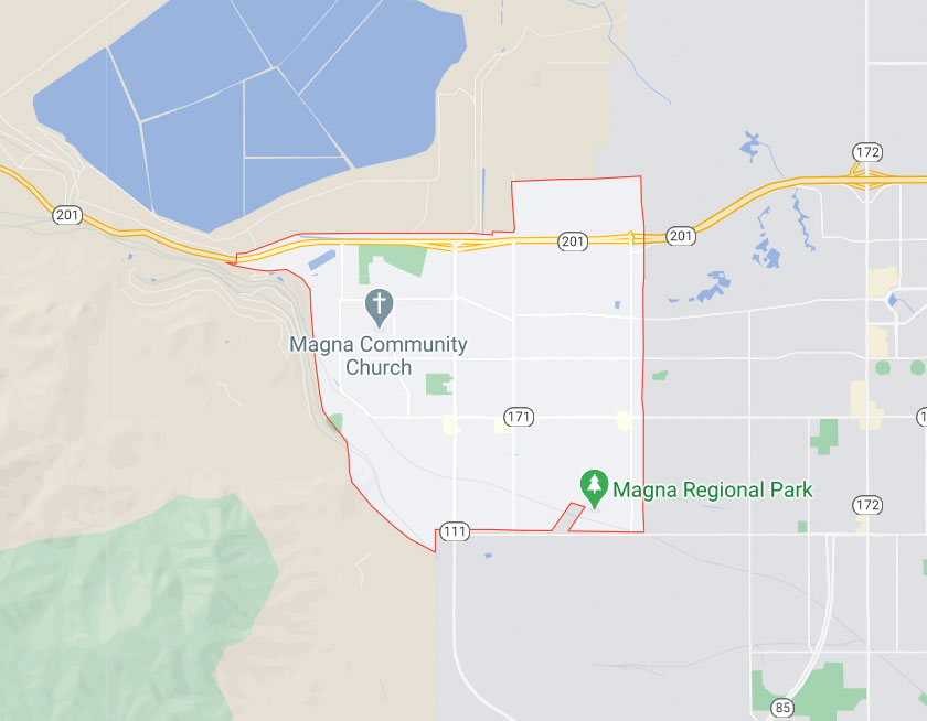 Map of Magna Utah