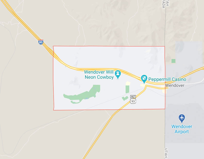 Map of West Wendover Nevada